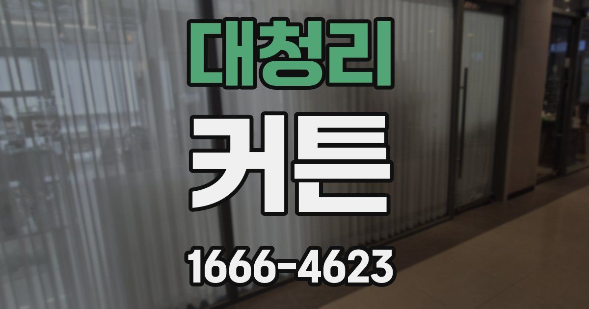 대청리 커튼