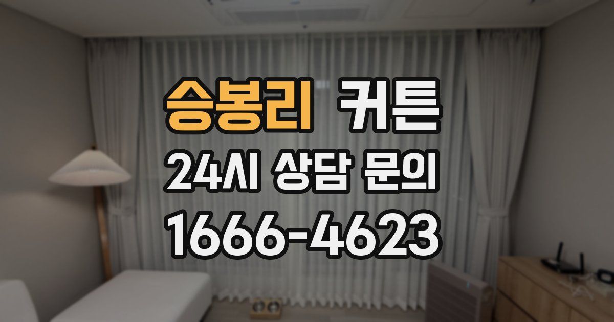 승봉리 커튼