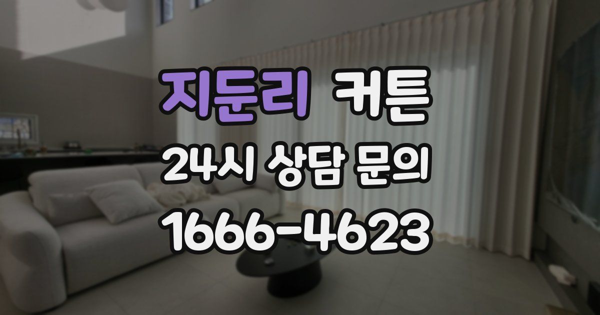 지둔리 커튼