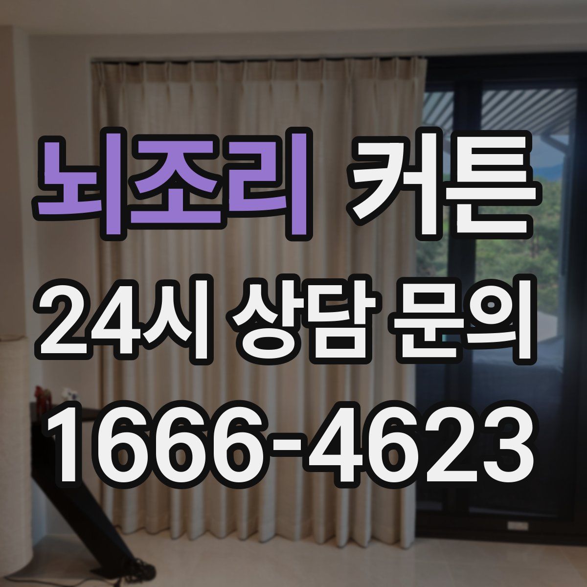 뇌조리 커튼
