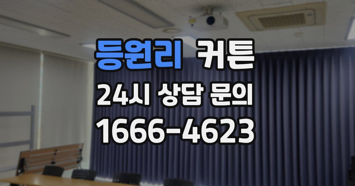 등원리 커튼