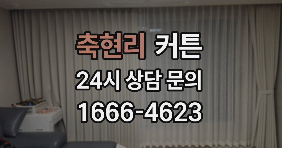 축현리 커튼