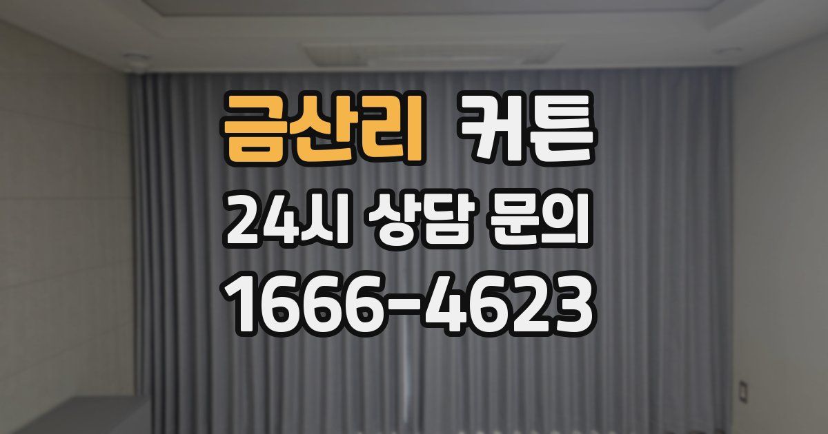 금산리 커튼