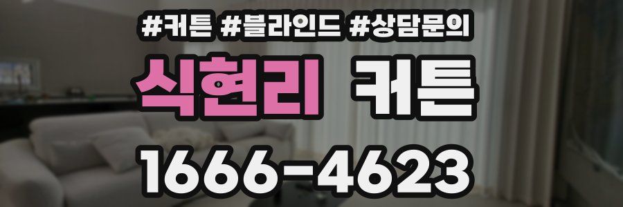 식현리 커튼