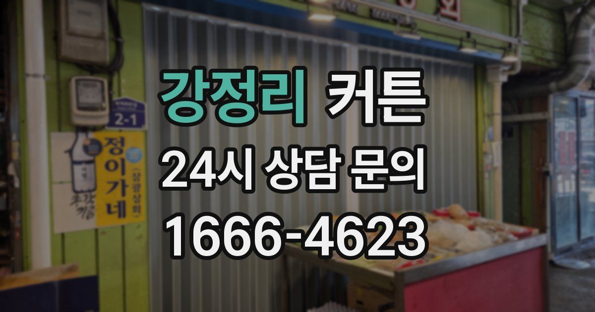 강정리 커튼