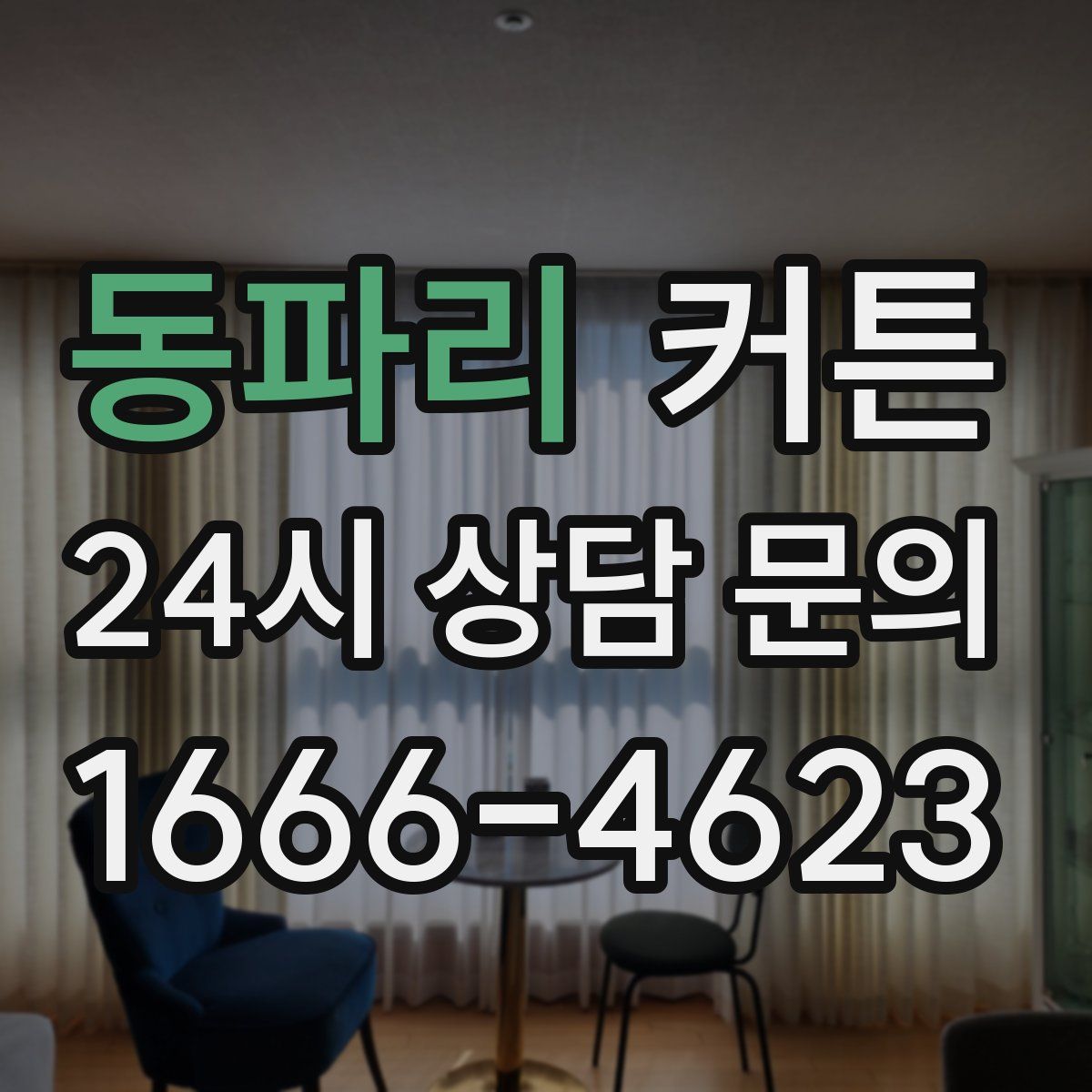 동파리 커튼