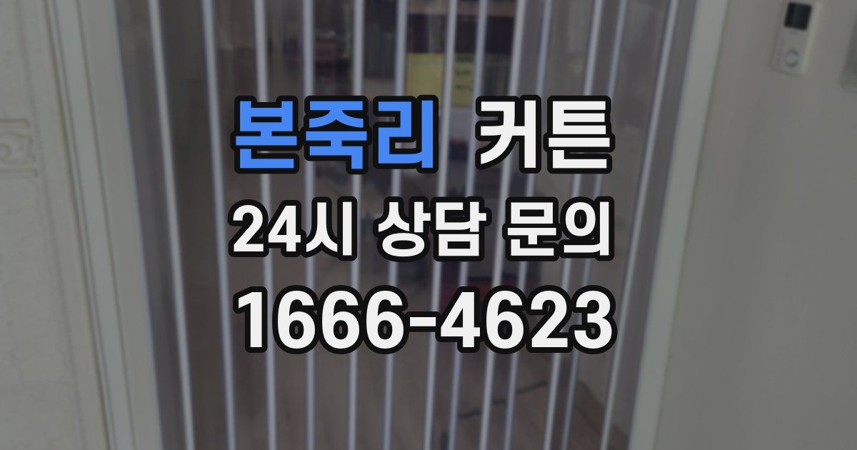 본죽리 커튼