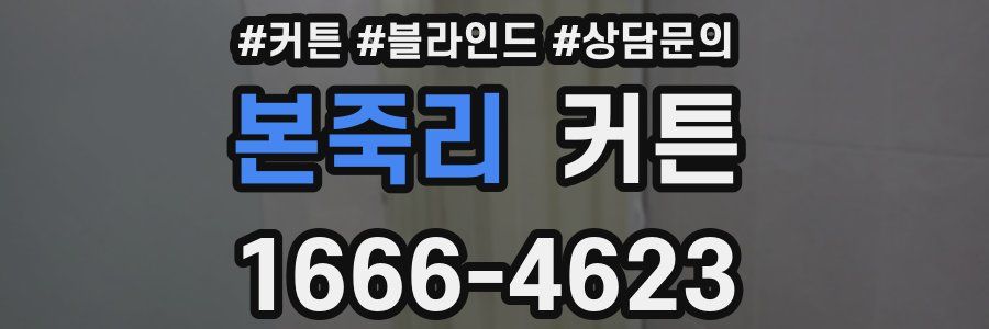 본죽리 커튼