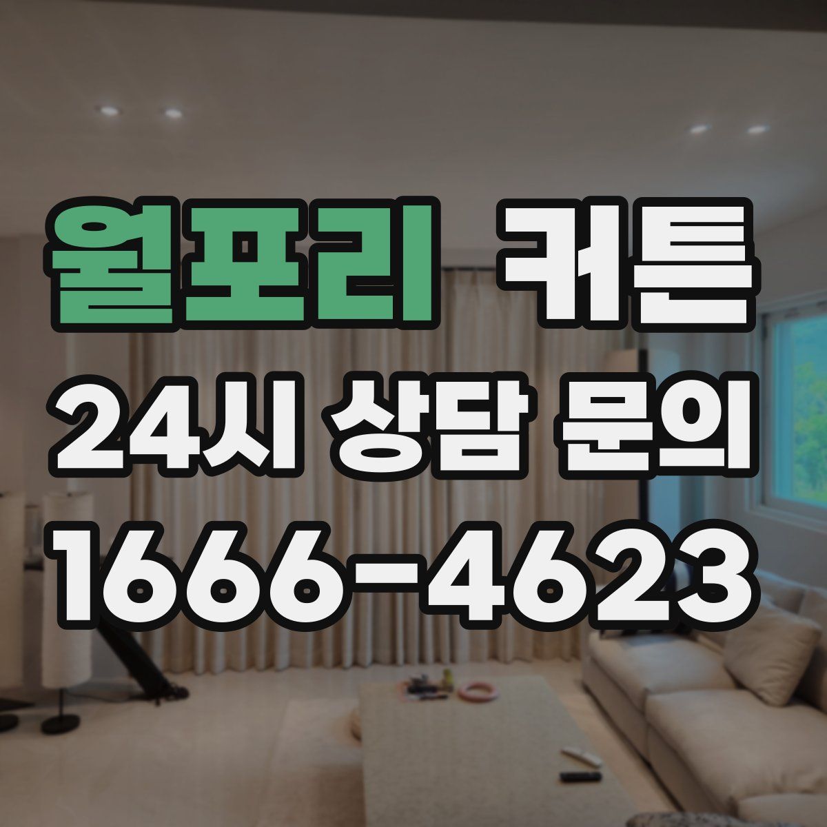 월포리 커튼