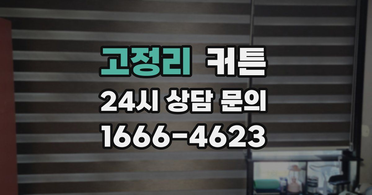 고정리 커튼