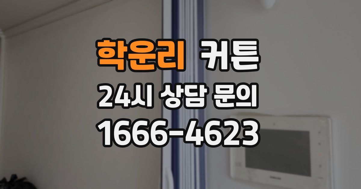 학운리 커튼