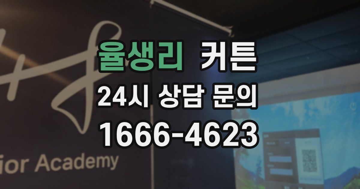 율생리 커튼