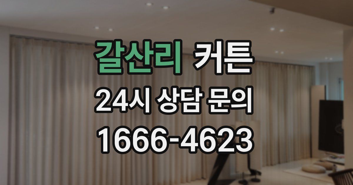 갈산리 커튼