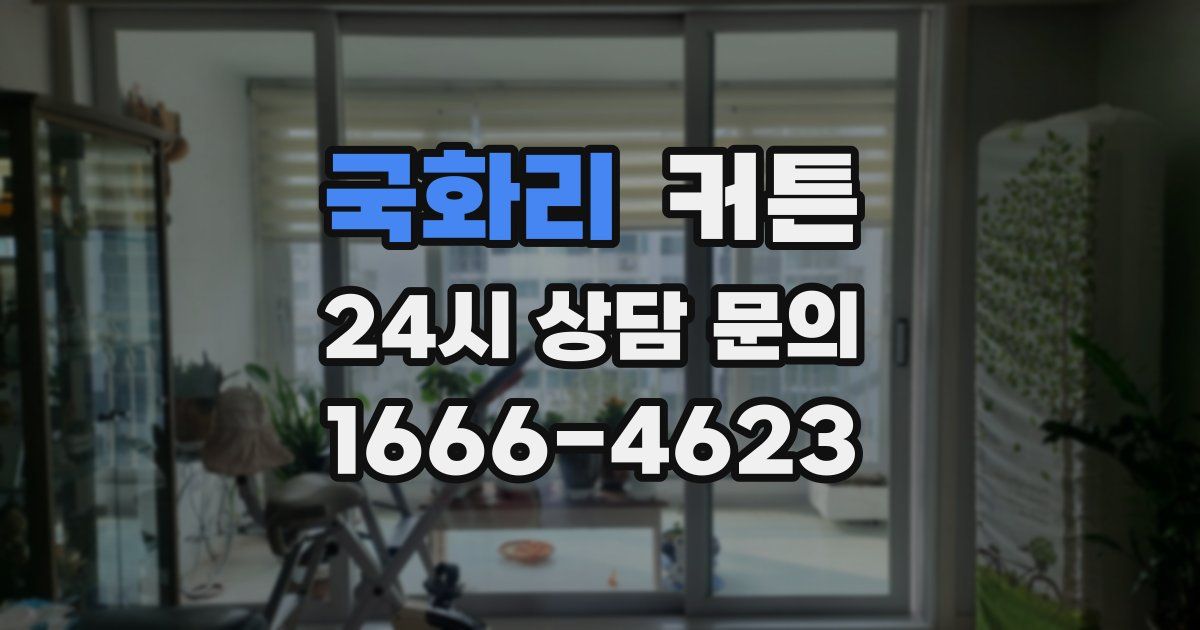 국화리 커튼