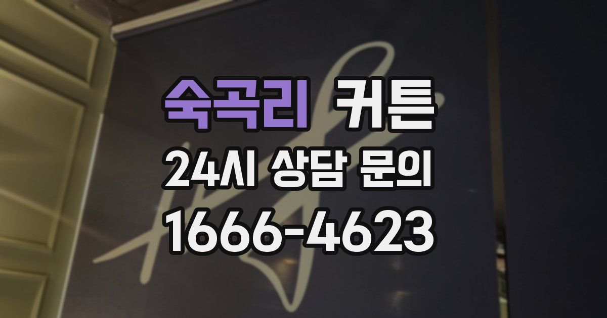 숙곡리 커튼