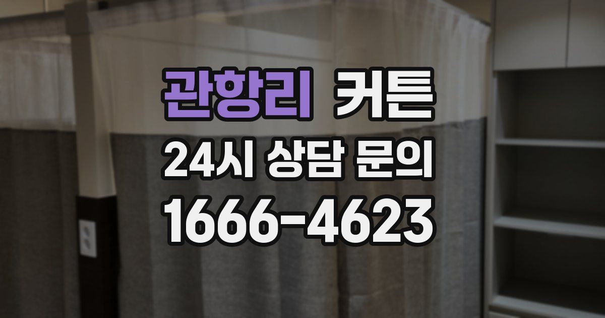 관항리 커튼