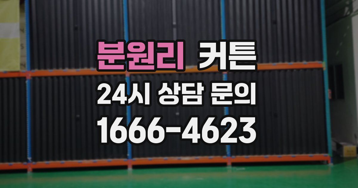 분원리 커튼