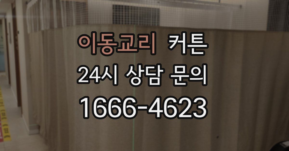 이동교리 커튼