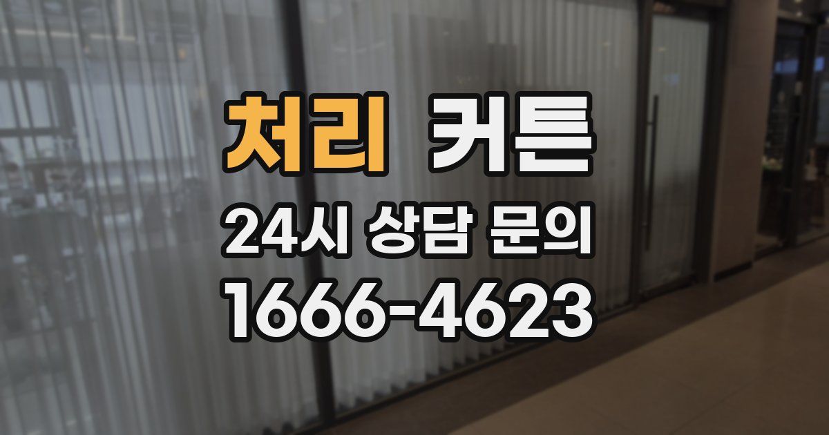 처리 커튼