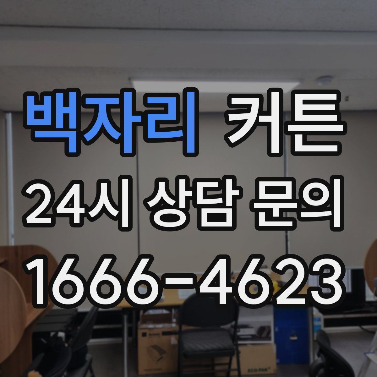 백자리 커튼