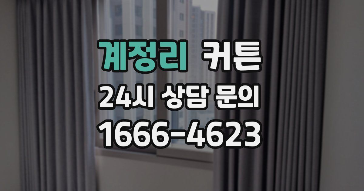계정리 커튼