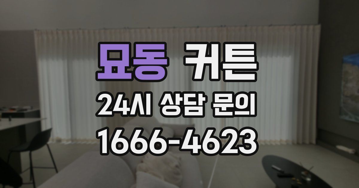 묘동 커튼