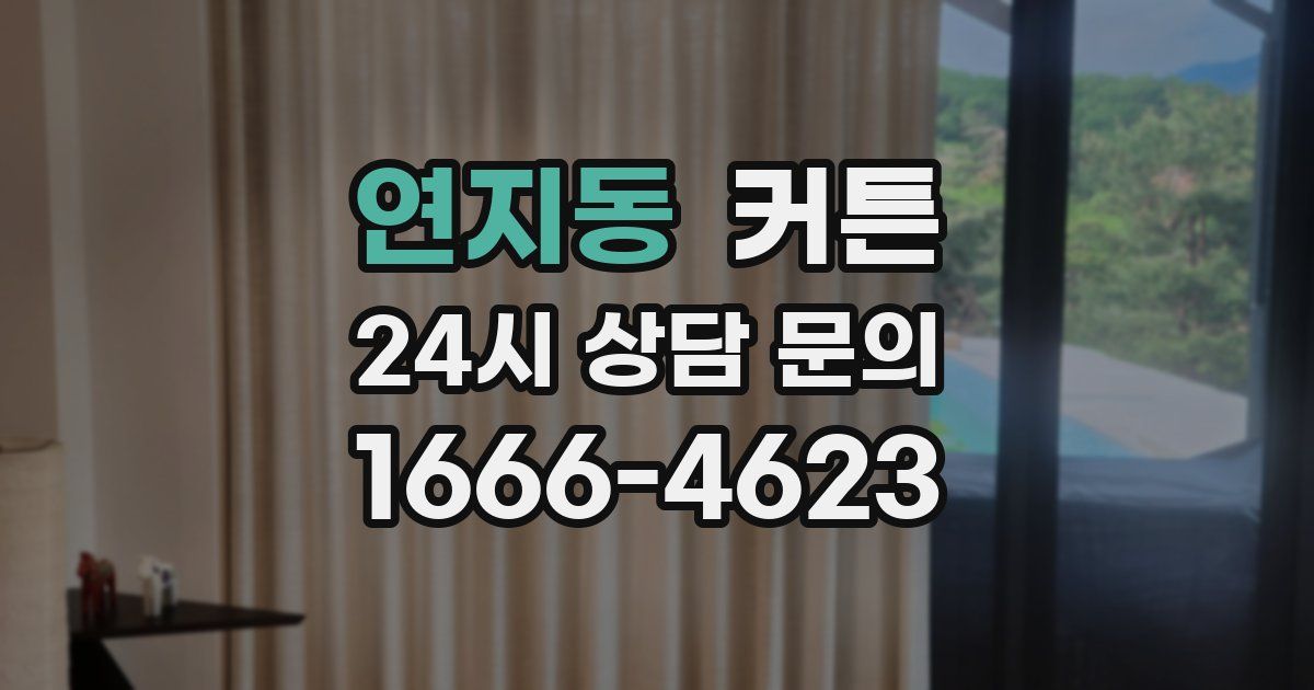 연지동 커튼