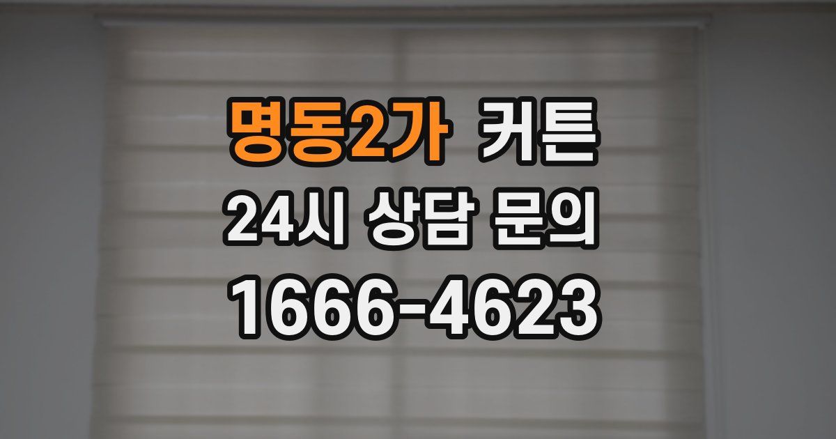 명동2가 커튼