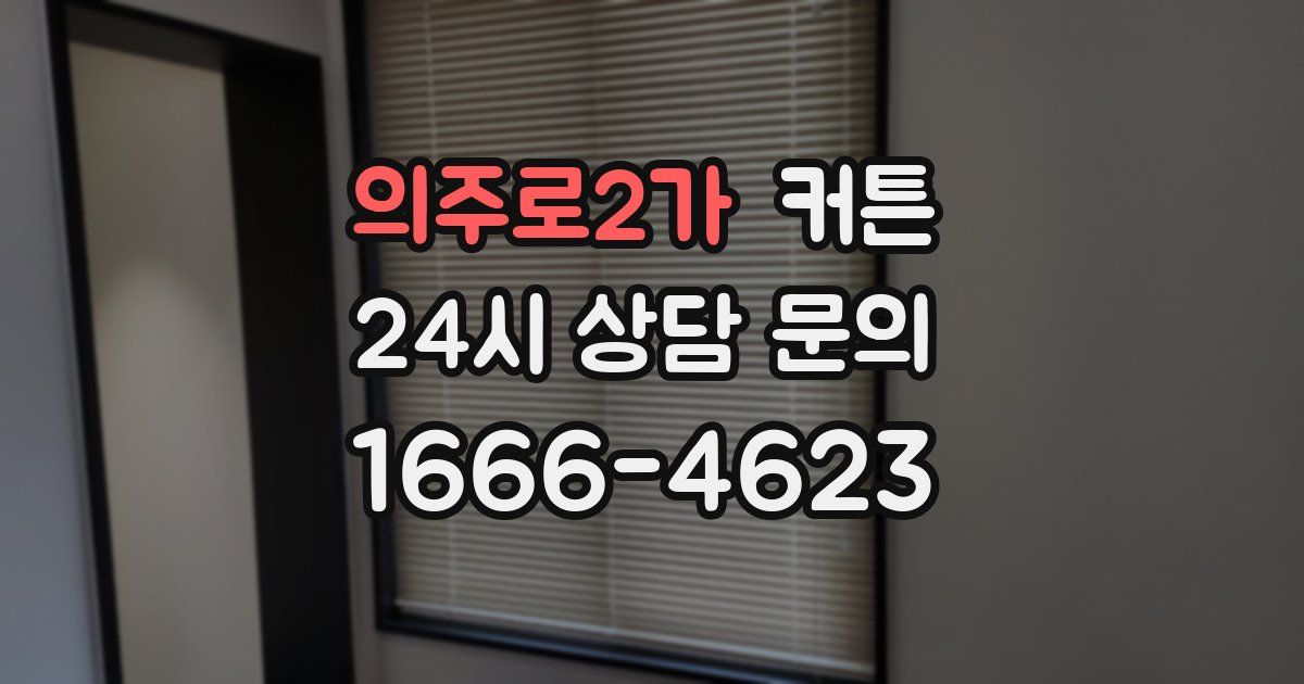 의주로2가 커튼