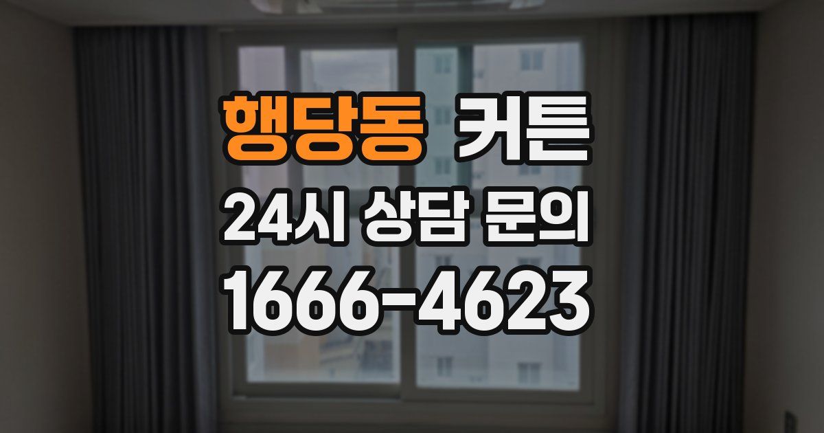 행당동 커튼