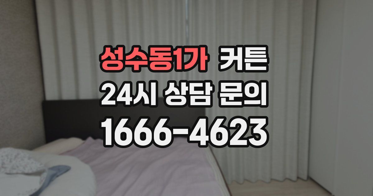 성수동1가 커튼