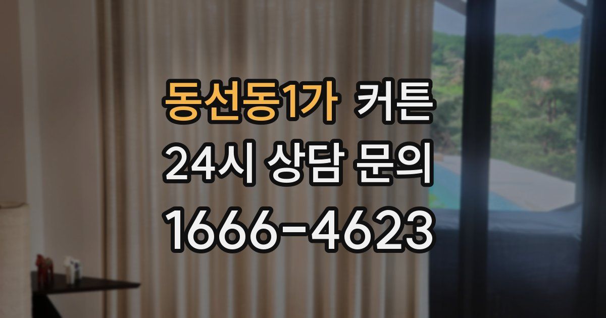 동선동1가 커튼