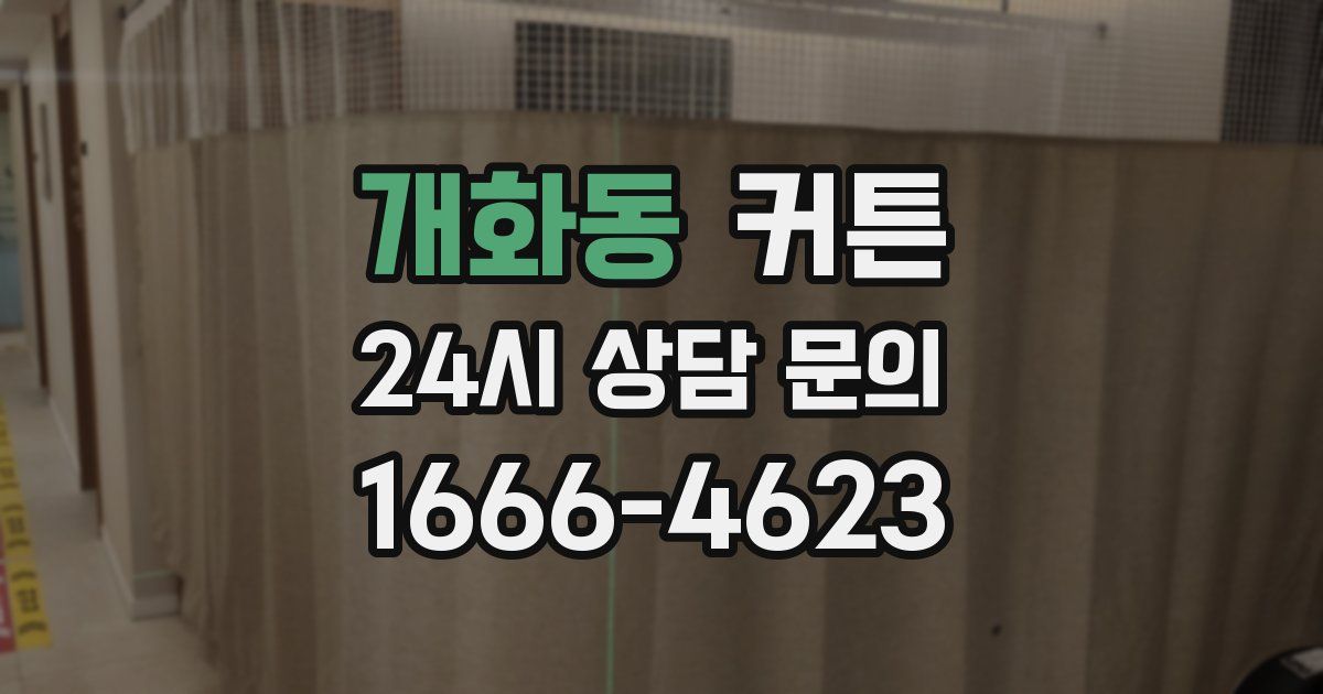 개화동 커튼