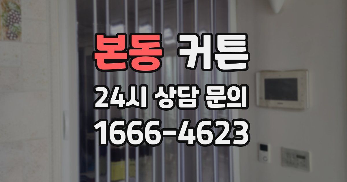 본동 커튼