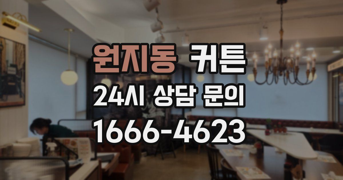 원지동 커튼