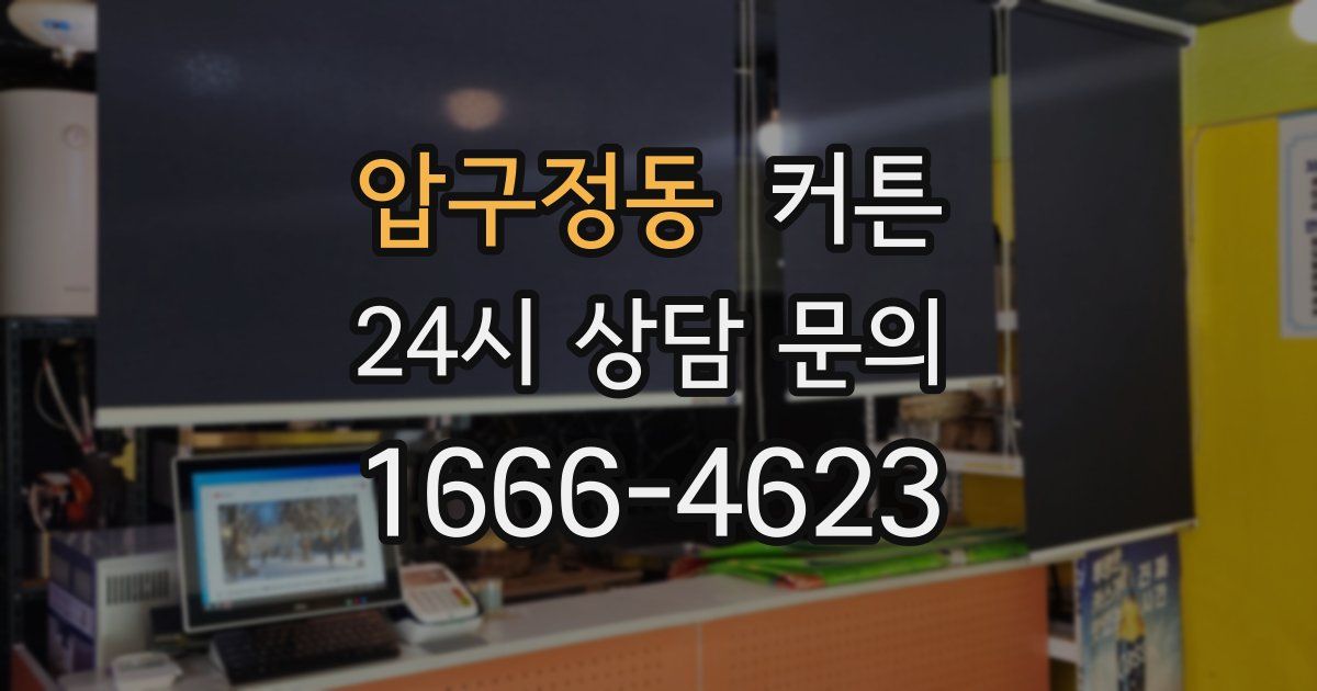 압구정동 커튼