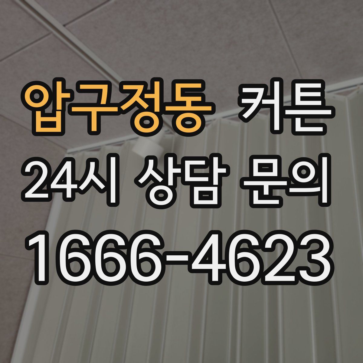 압구정동 커튼