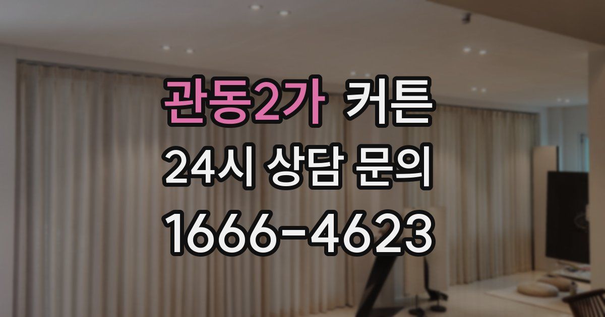 관동2가 커튼