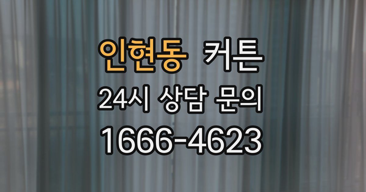 인현동 커튼