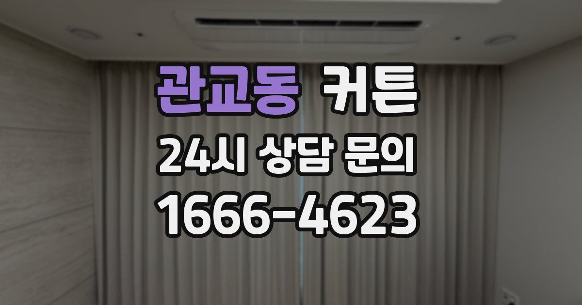 관교동 커튼