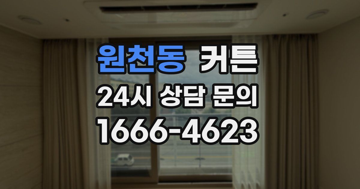 원천동 커튼