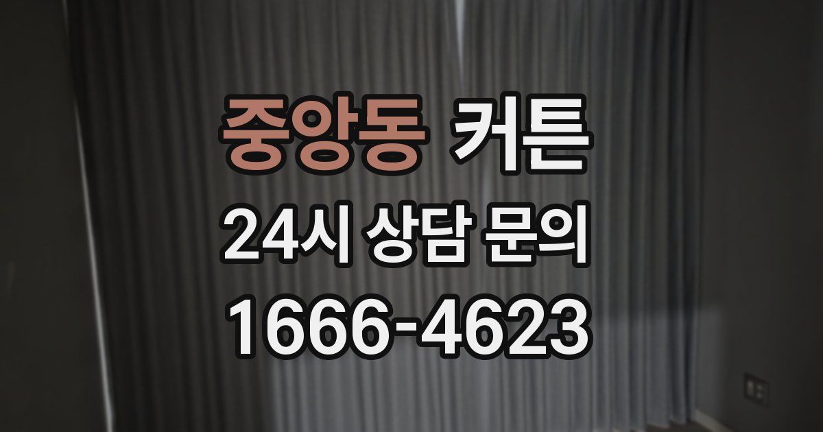 중앙동 커튼