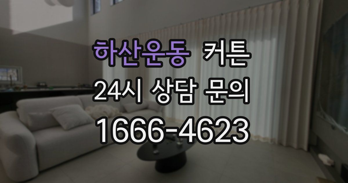 하산운동 커튼