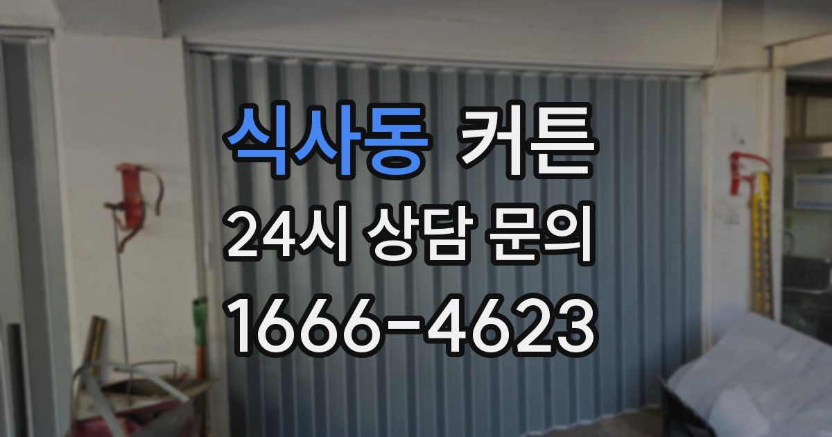 식사동 커튼
