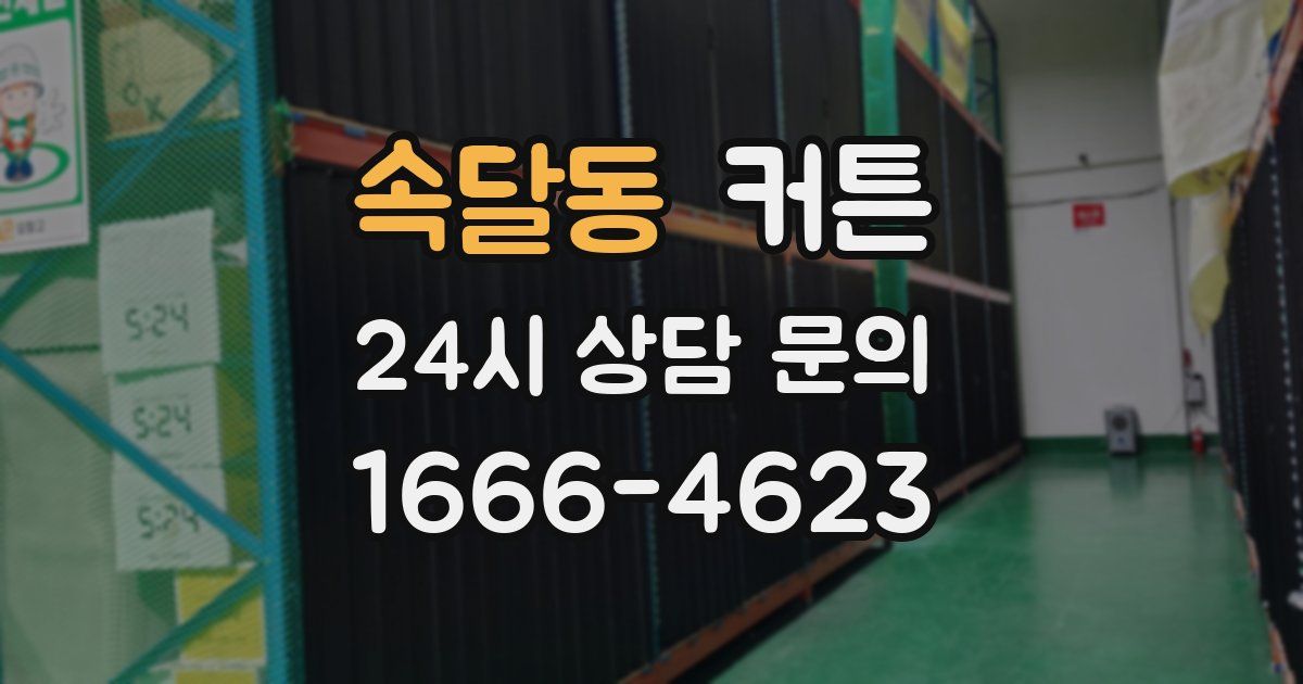 속달동 커튼