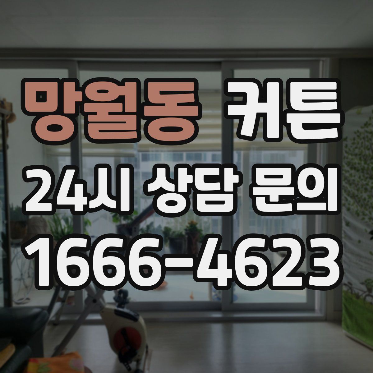 망월동 커튼