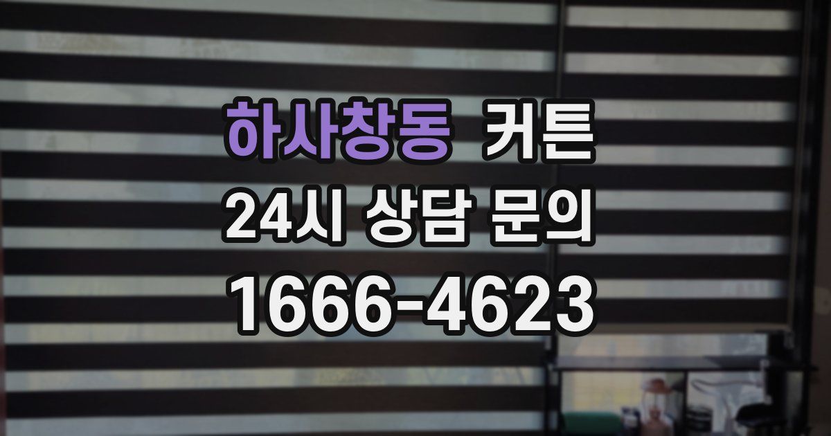 하사창동 커튼