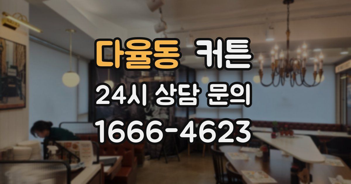 다율동 커튼