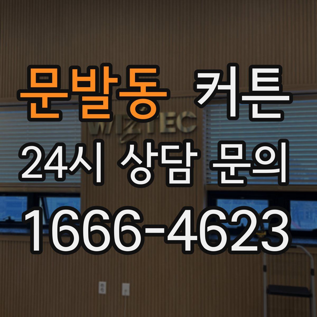 문발동 커튼