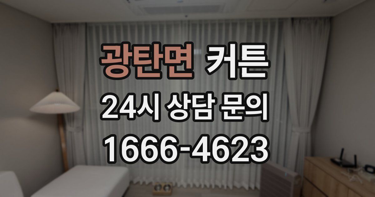 광탄면 커튼